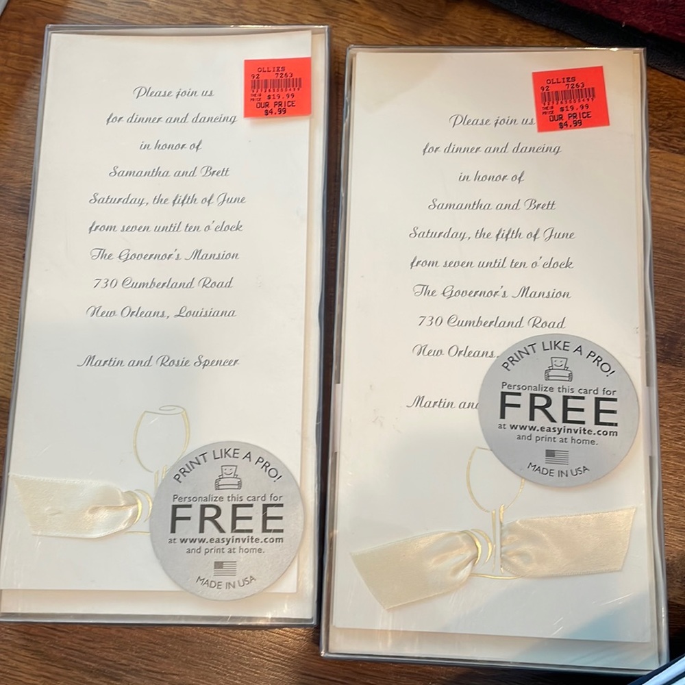 Printable party invitations